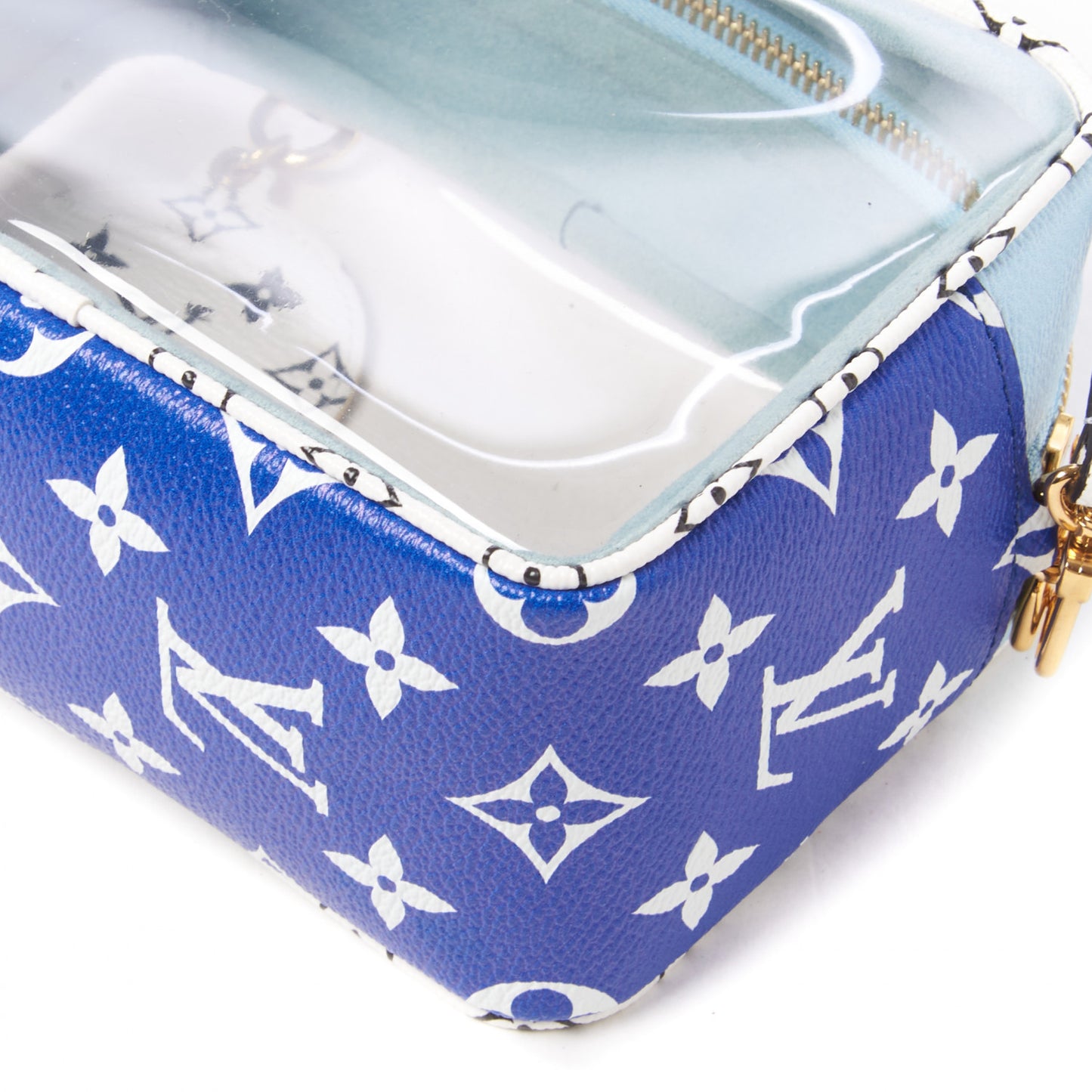 Monogram Giant Hawaii Beach Pouch Blue