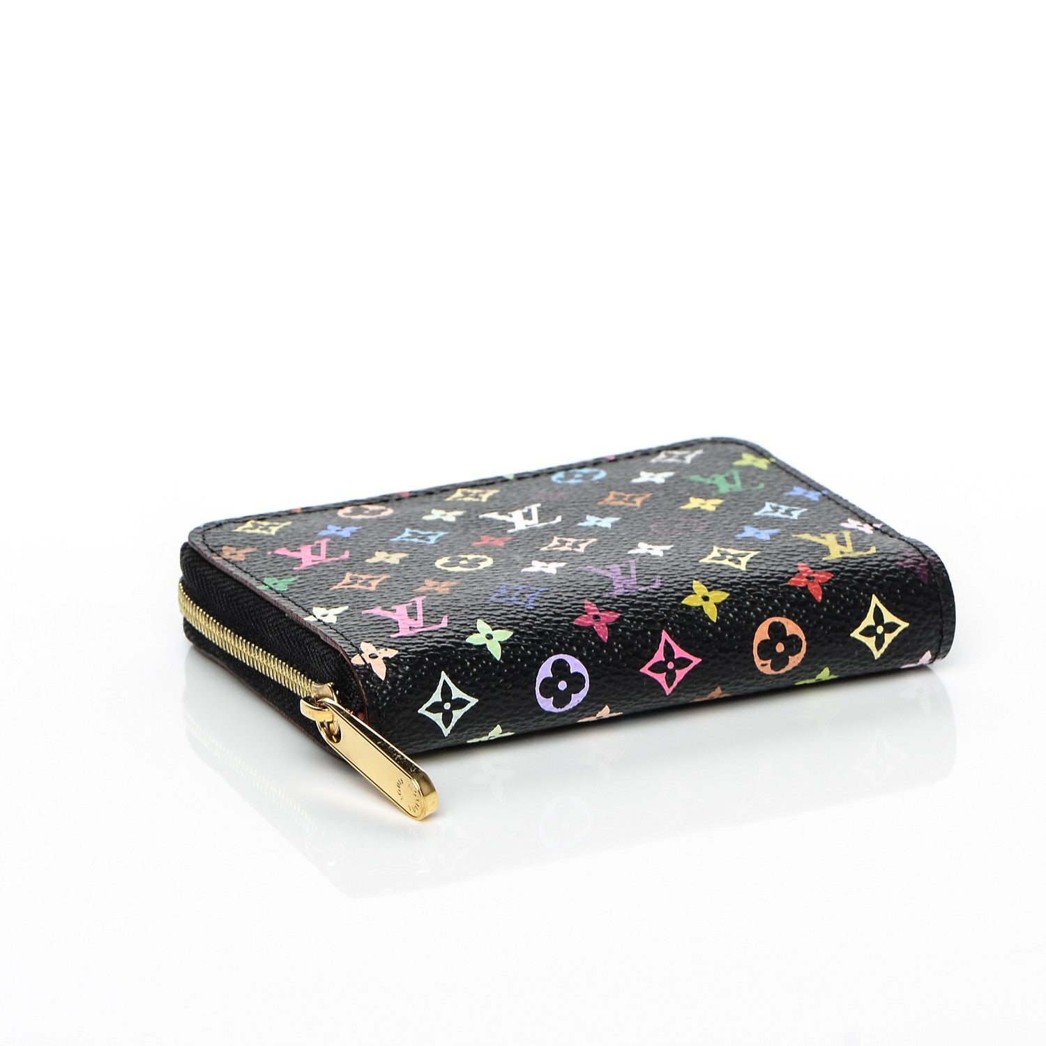 Louis Vuitton Monogram Multicolor Zippy Coin Purse Black Grenade 4 of 6