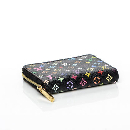 Louis Vuitton Monogram Multicolor Zippy Coin Purse Black Grenade 4 of 6