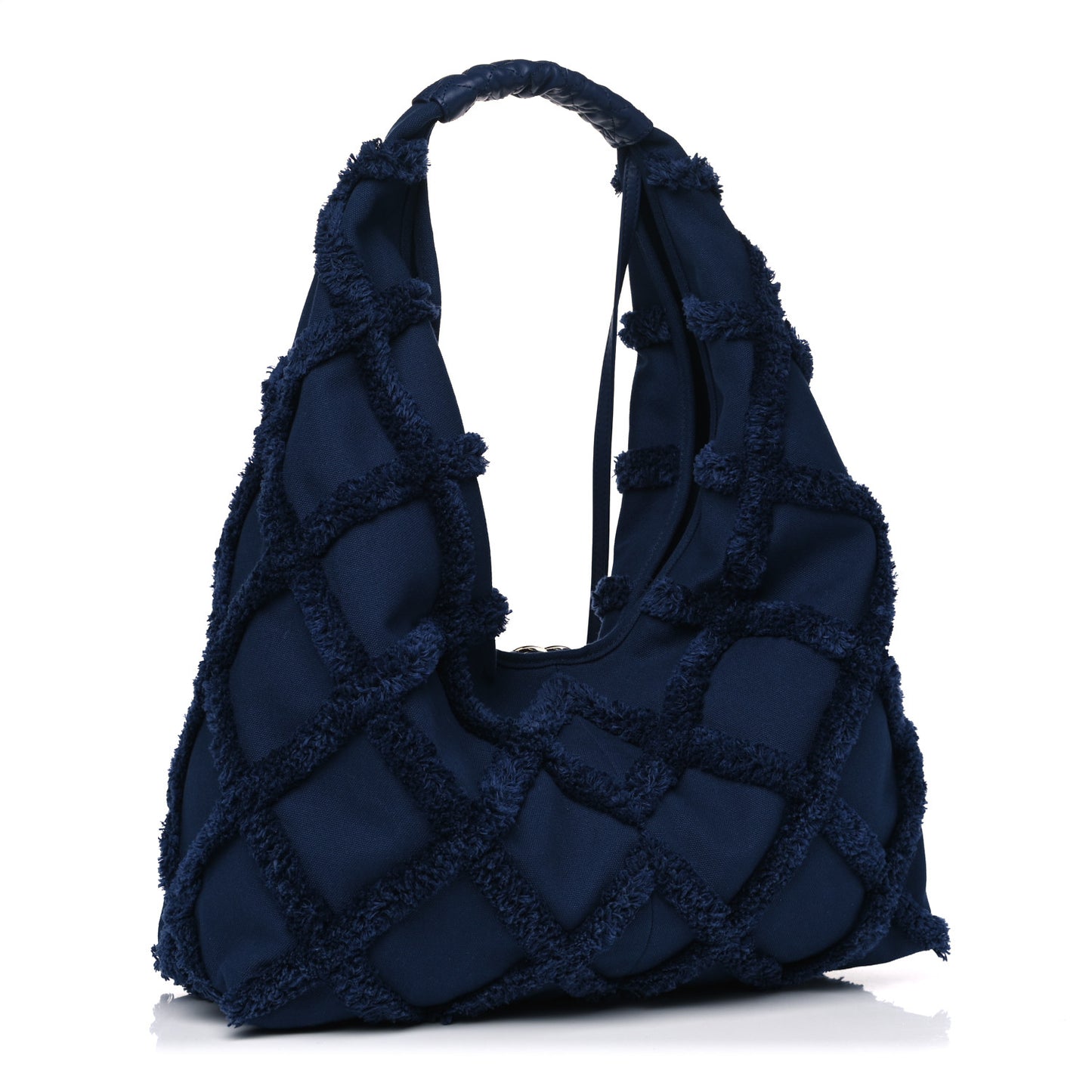 Cotton Canvas Large CC Embrace Hobo Navy