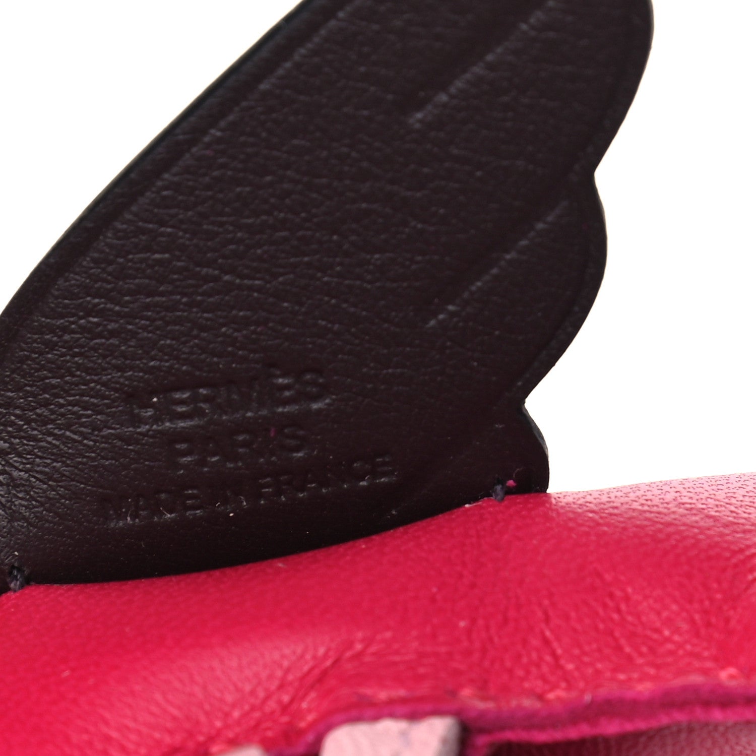 Hermes Milo Lambskin Grigri Rodeo Pegase Horse Bag Charm PM Framboise Rose Sakura Rouge Sellier 3 of 4