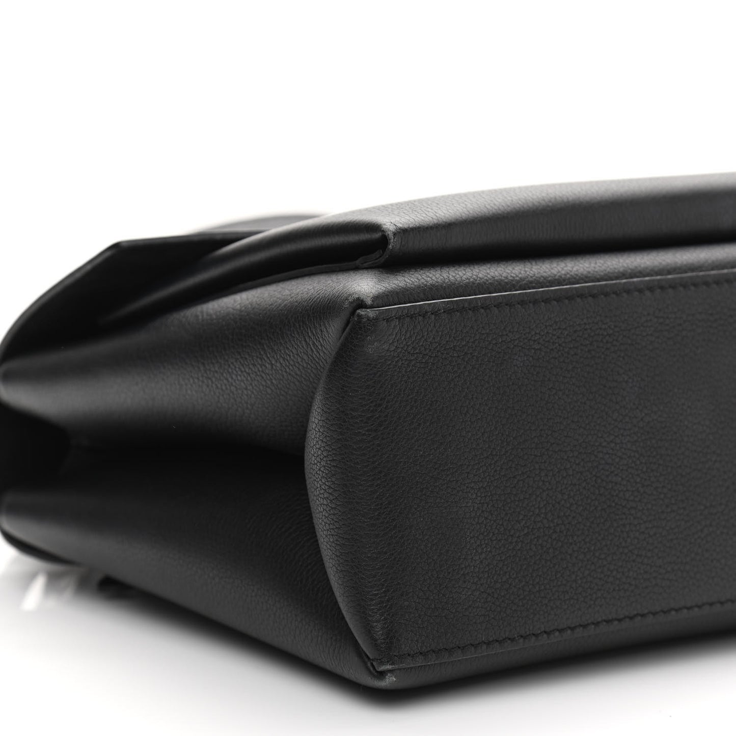 Soft Calfskin My Lockme Top Handle Black