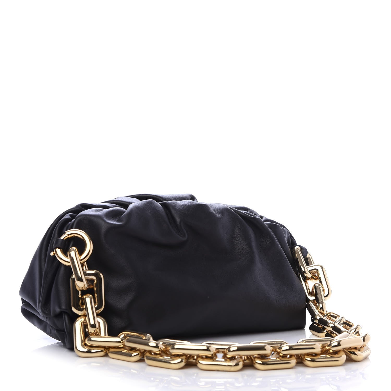Bottega Veneta Calfskin The Pouch Chain Black 3 of 10
