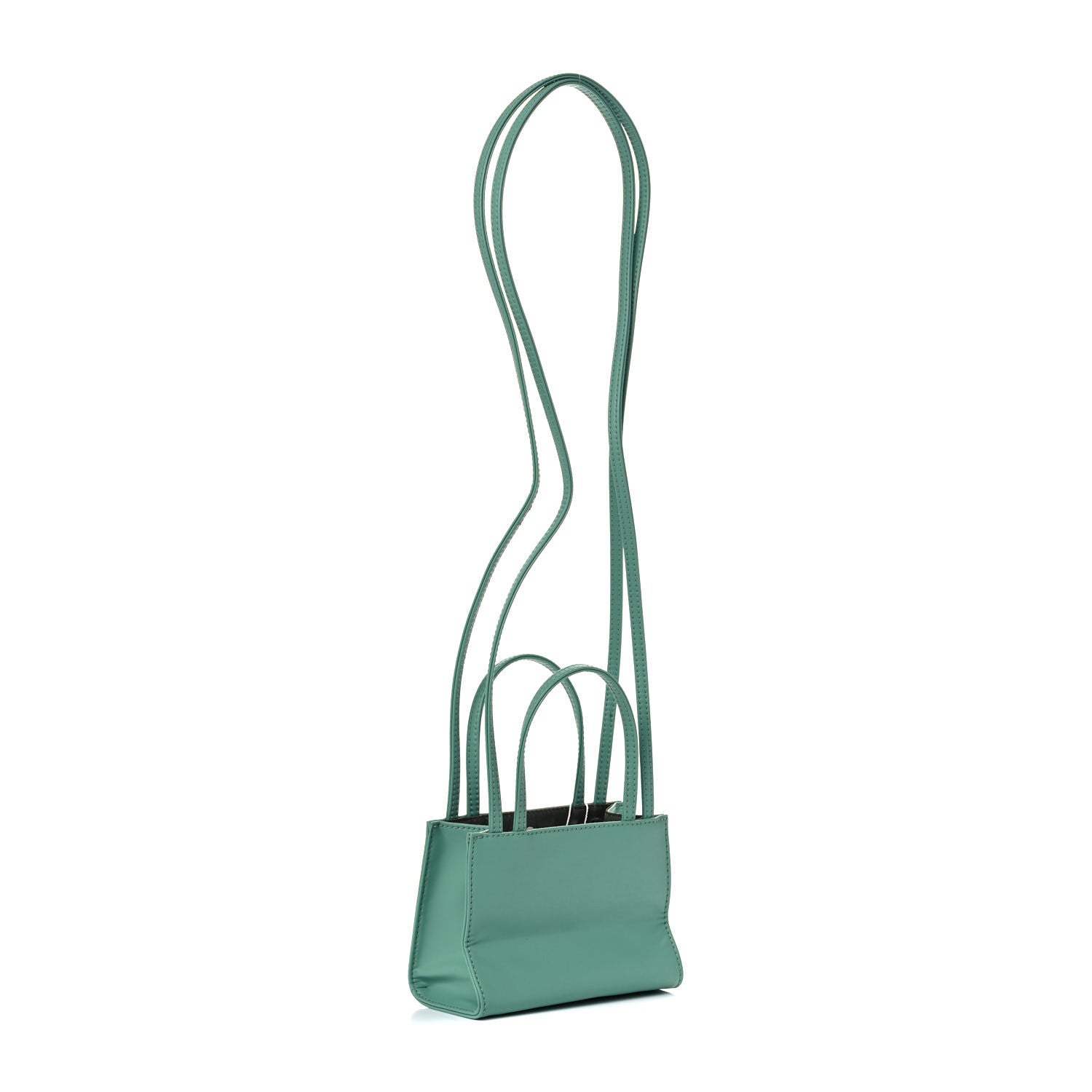 Telfar Vegan Leather Small Shopping Bag Sage 5 of 10