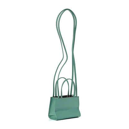 Telfar Vegan Leather Small Shopping Bag Sage 5 of 10