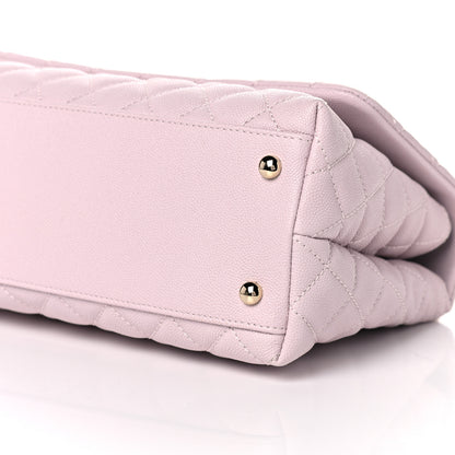 Chanel Caviar Quilted Small Coco Handle Flap Lilas Lilac 6 of 10