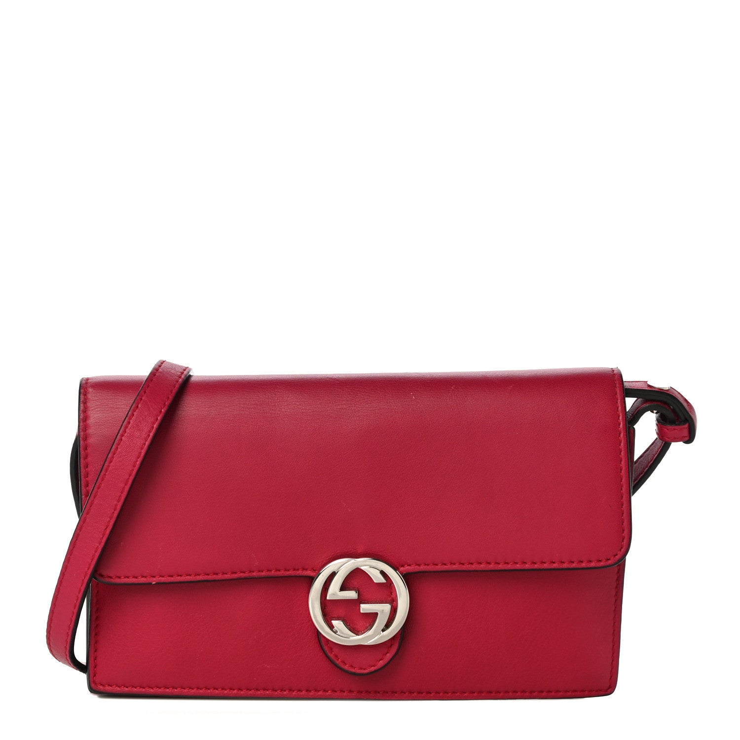 Gucci Calfskin Icon Wallet Red 1 of 13