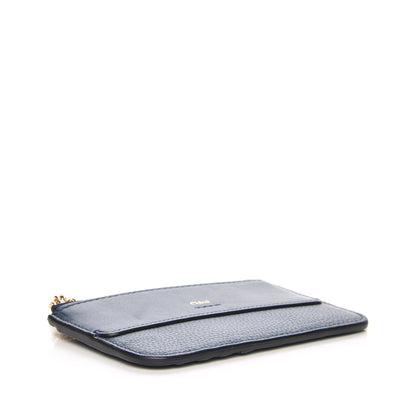 Chloe Grained Calfskin Drew Card Holder Denim Blue 4 of 7