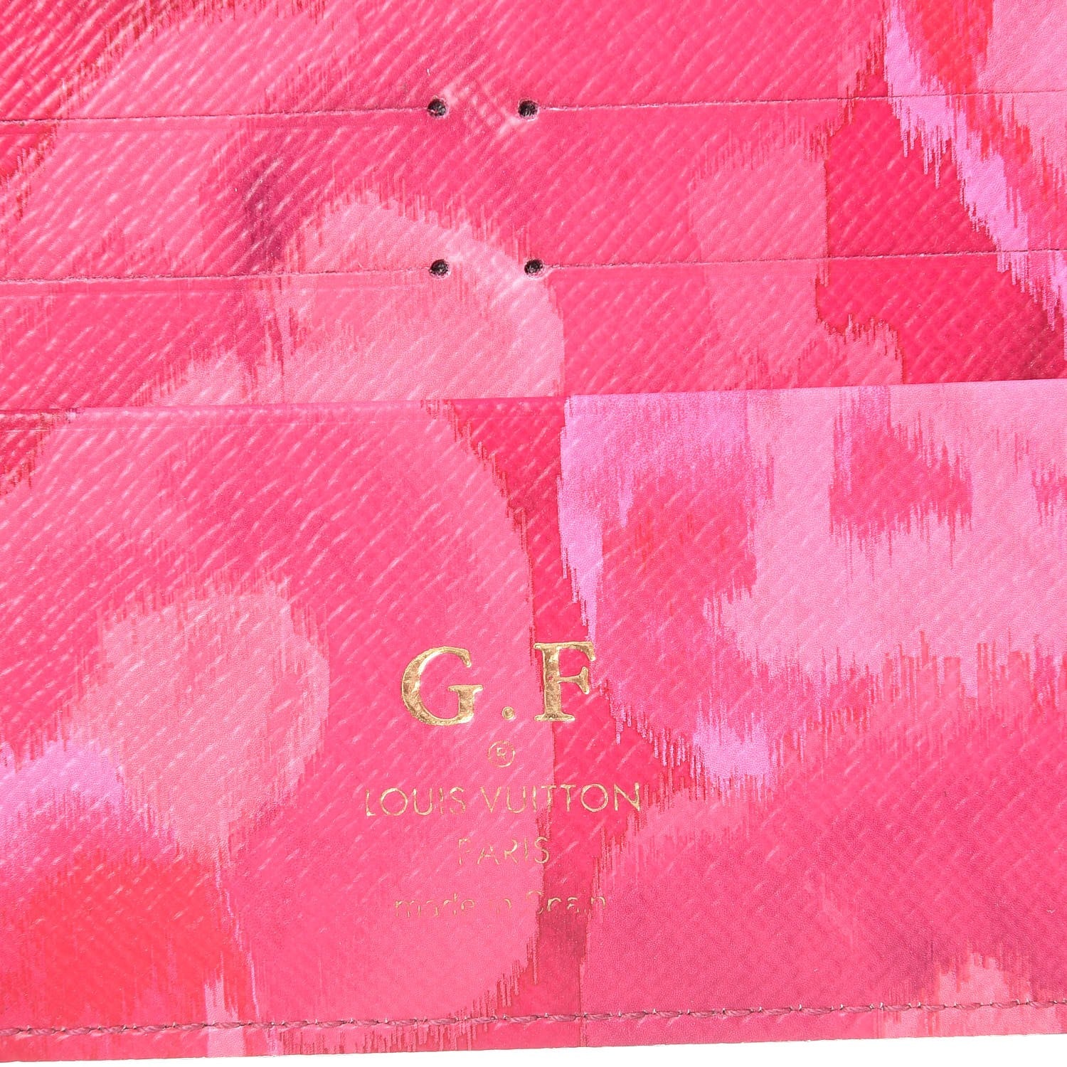 Louis Vuitton Monogram Articles de Voyage Ikat Insolite Wallet Rose Indien 6 of 8
