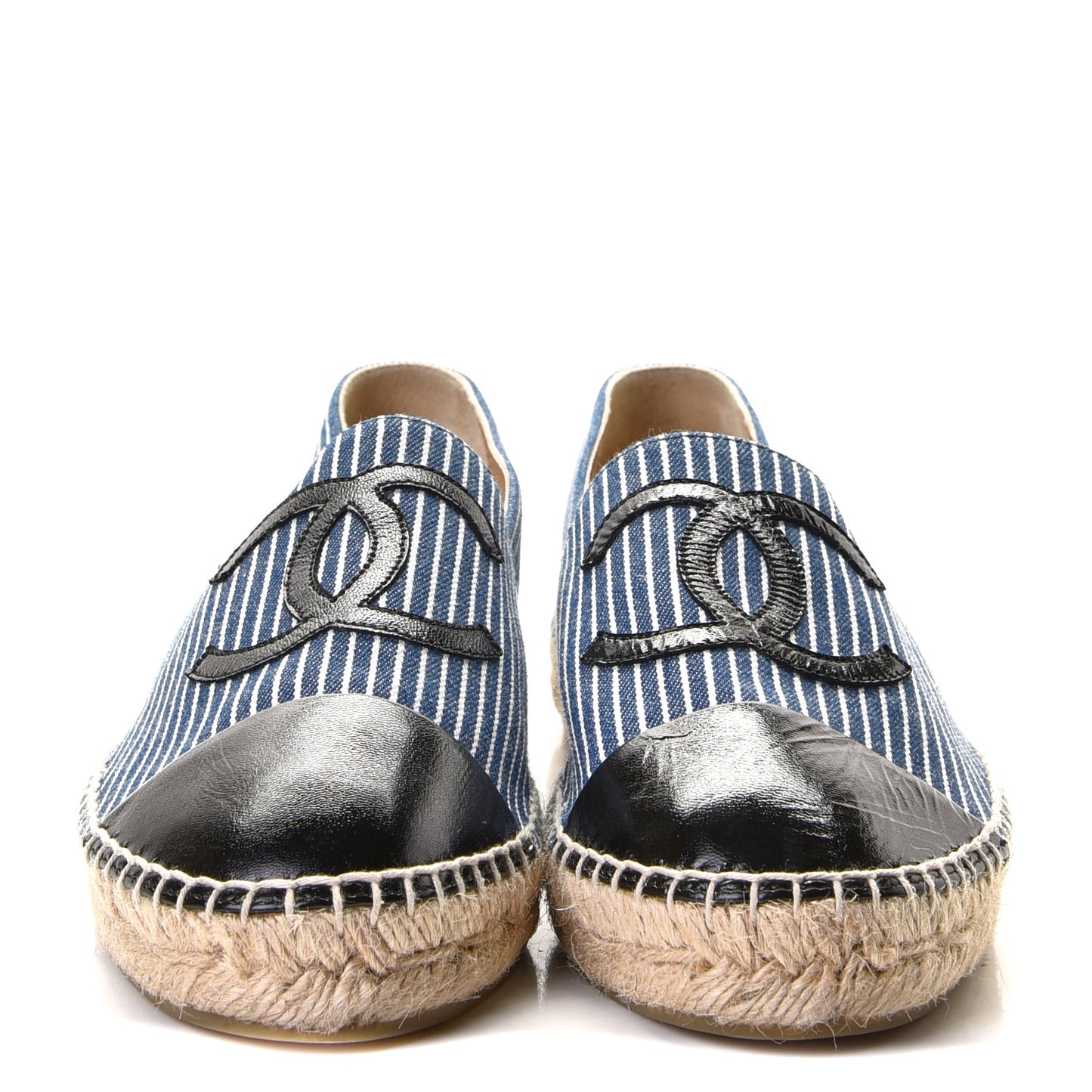 Denim CC Espadrilles 39 Blue White Black