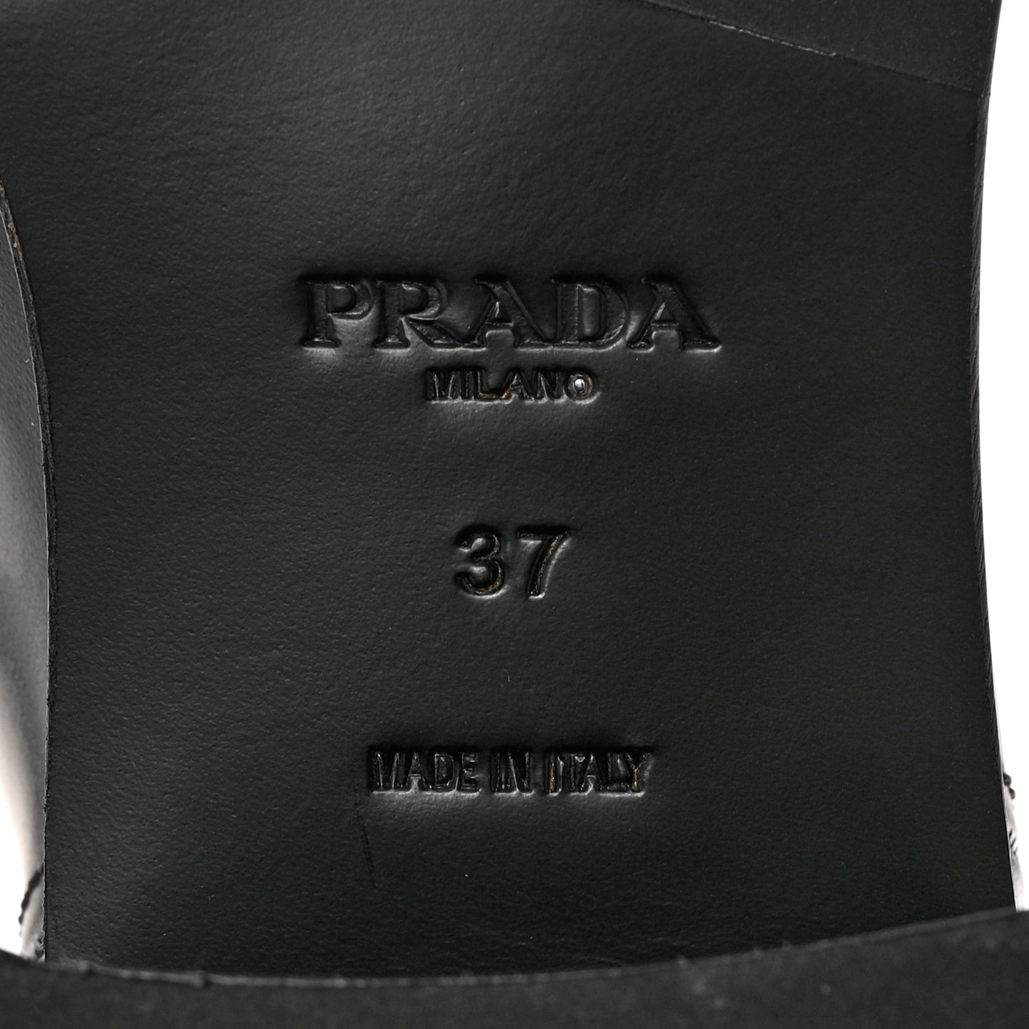 Spazzolato Metal Triangle Logo 55mm Riding Boots 37 Black