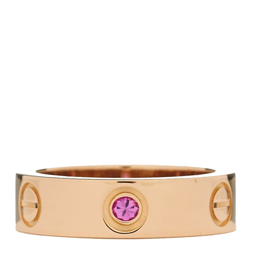 18K Pink Gold 5.5mm LOVE Ring 53 6.5