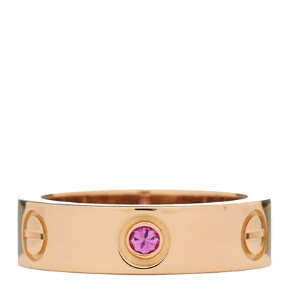 Cartier 18K Pink Gold 5.5mm LOVE Ring 53 6.5 1 of 4