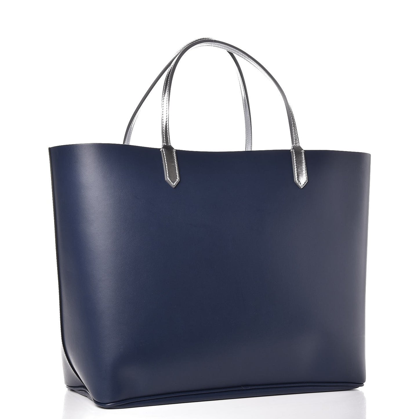 Calfskin Large Antigona Tote Night Blue Silver