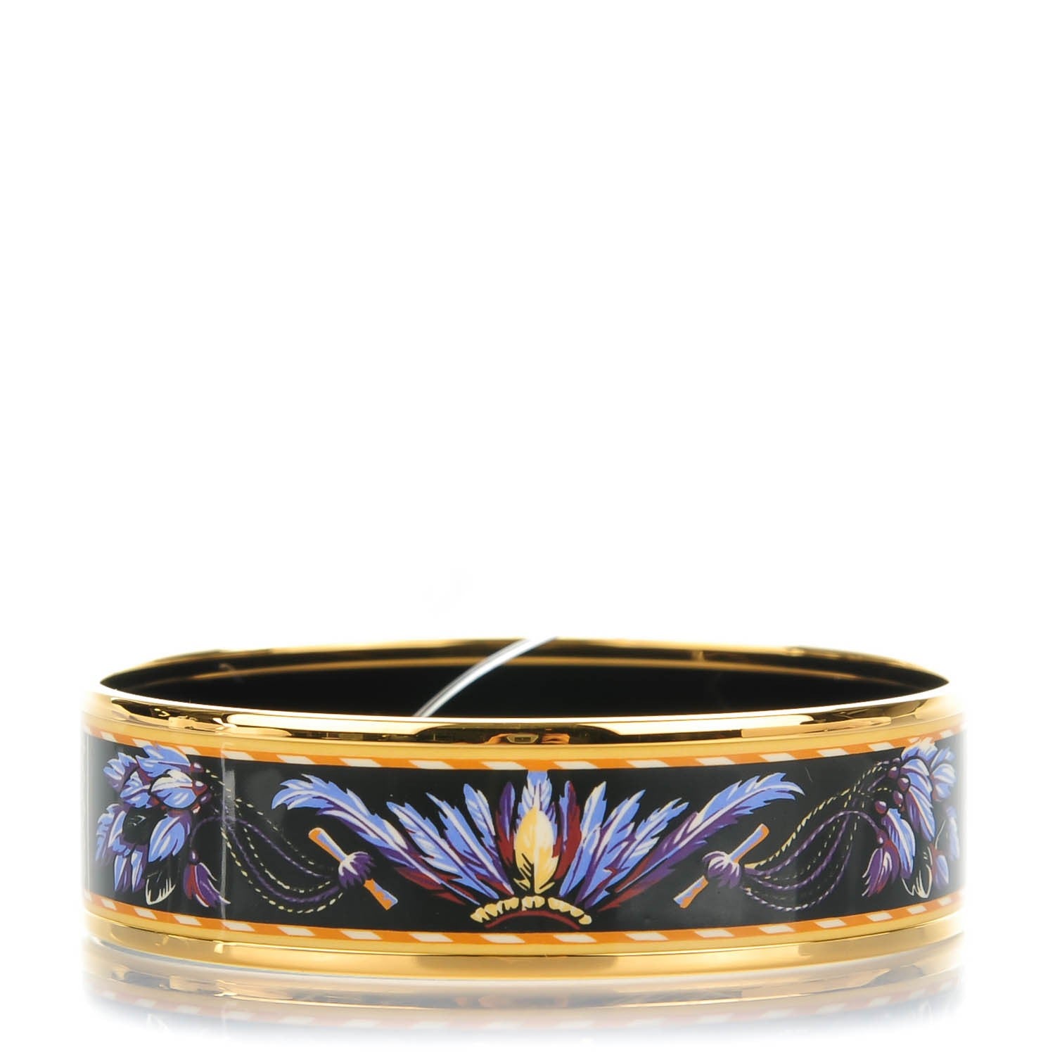 Hermes Enamel Printed Medium Brazil Bracelet 65 1 of 5