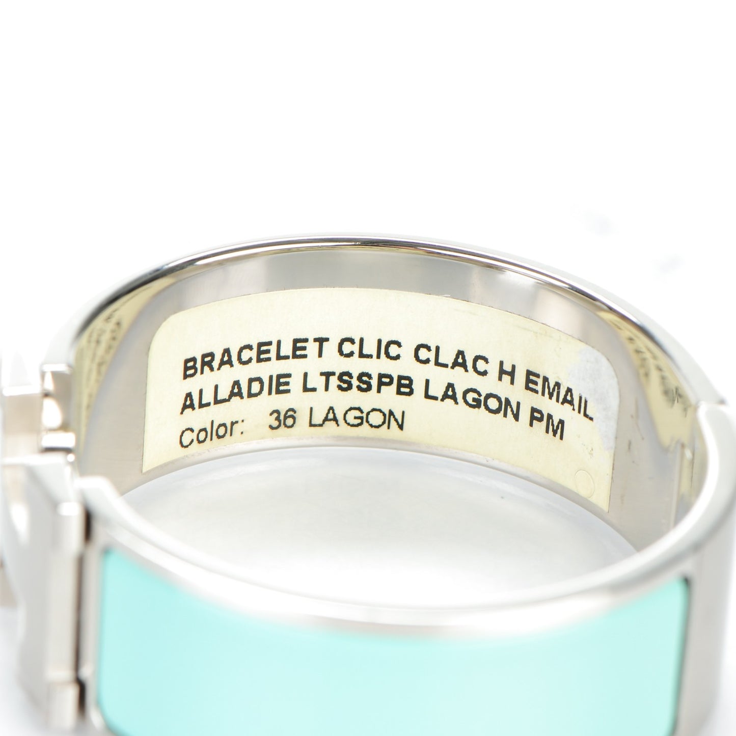 Enamel Wide Clic Clac H Bracelet PM Lagon