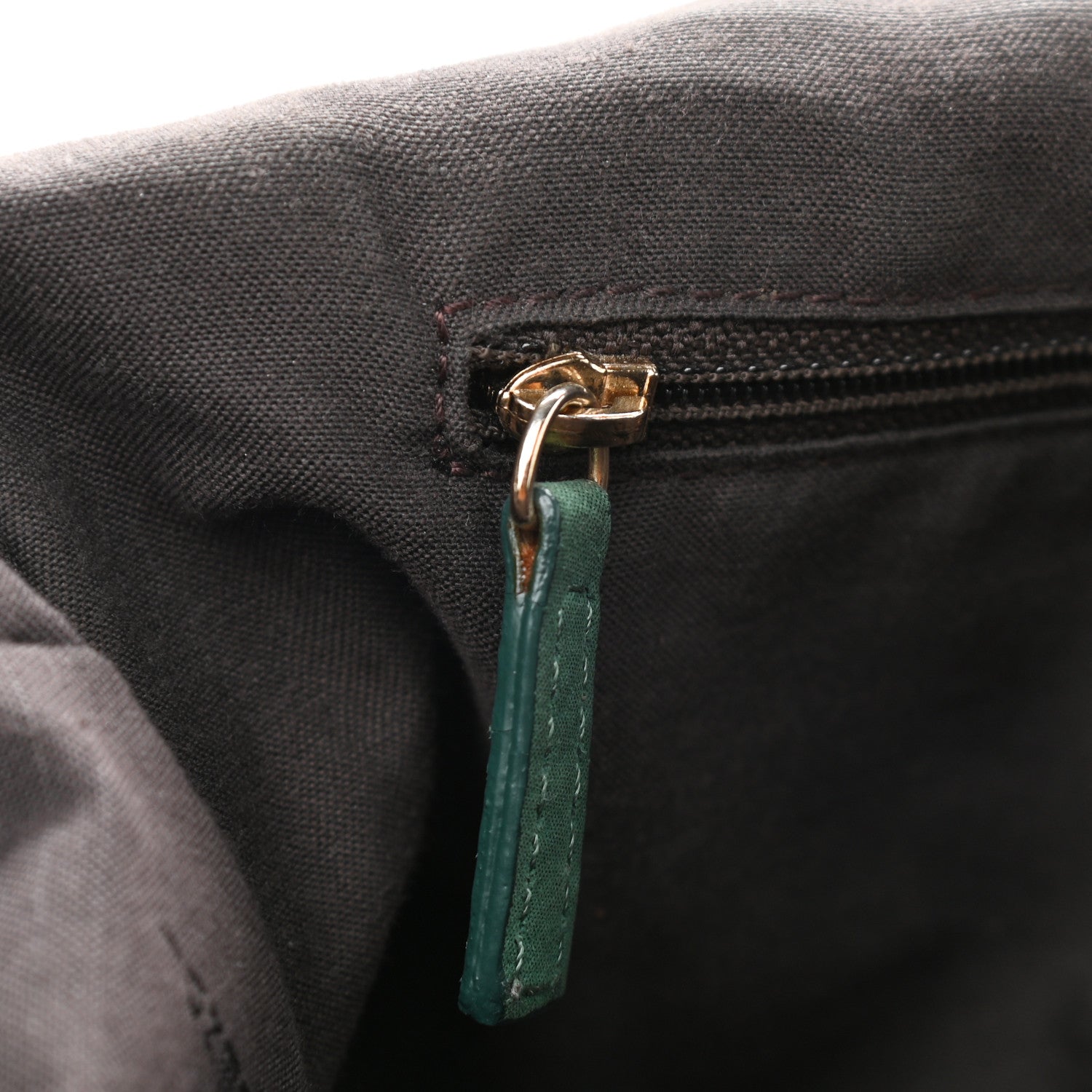 Fendi Metallic Calfskin Crossbody Green 11 of 14