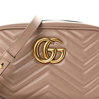 Gucci Calfskin Matelasse Small GG Marmont Chain Shoulder Bag Porcelain Rose 12 of 19