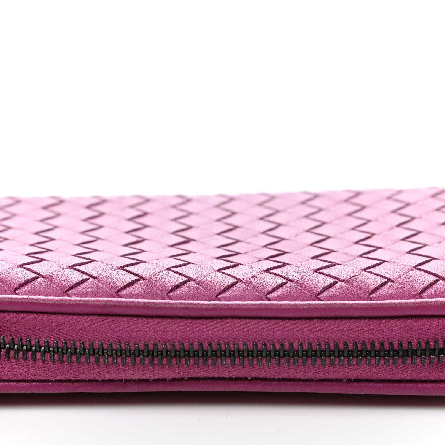 Bottega Veneta Nappa Intrecciato Zip Around Wallet Ametista 9 of 11