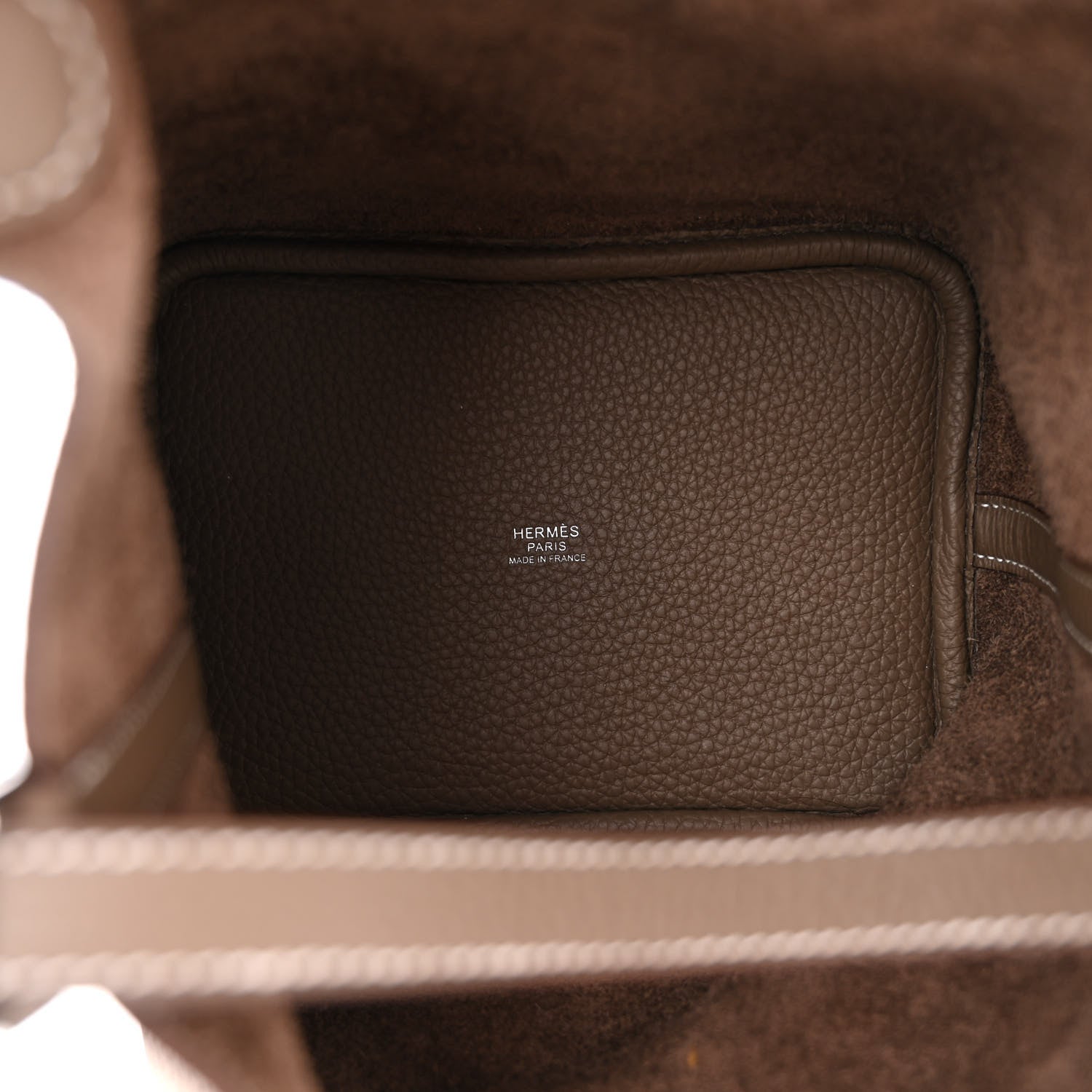 Hermes Taurillon Clemence Picotin Lock 18 PM Etoupe 5 of 10