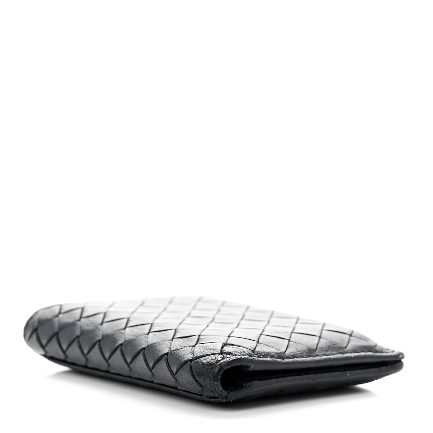 Nappa Intrecciato Bi-Fold Wallet Black