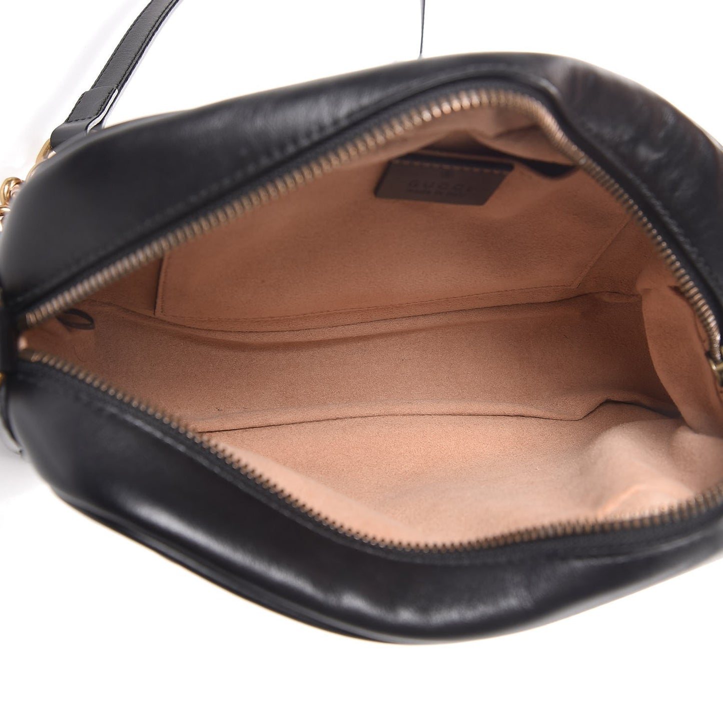 Calfskin Matelasse Small GG Marmont Chain Shoulder Bag Black