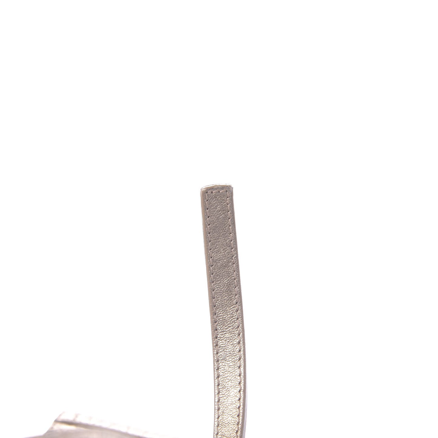 Metallic Grained Calfskin Arrow Crossbody Bag Light Gold