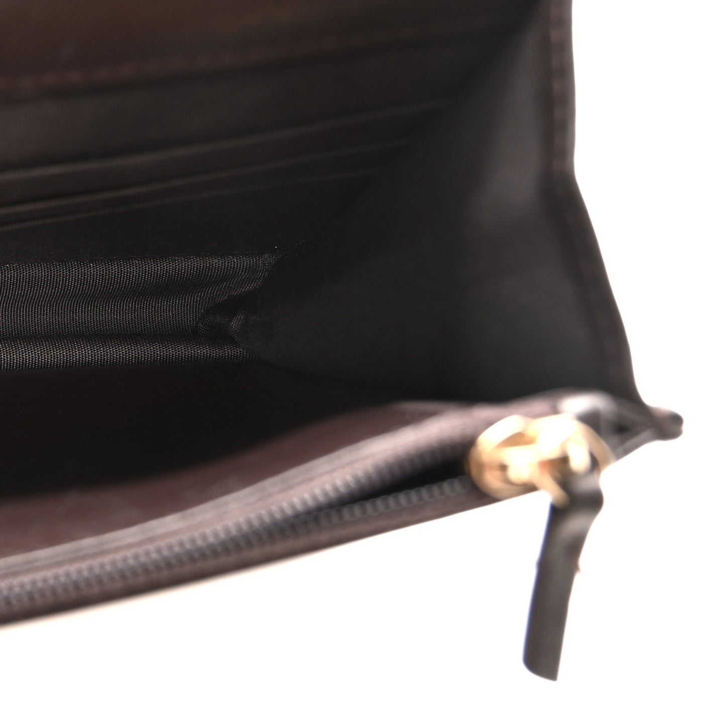 Lambskin Quilted Chanel 19 Wallet On Chain WOC Dark Brown