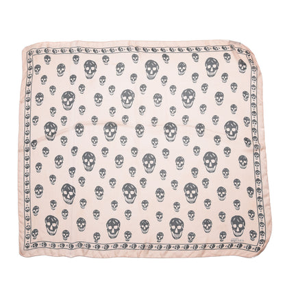 Alexander McQueen Silk Chiffon Skull Scarf Pink 1 of 4