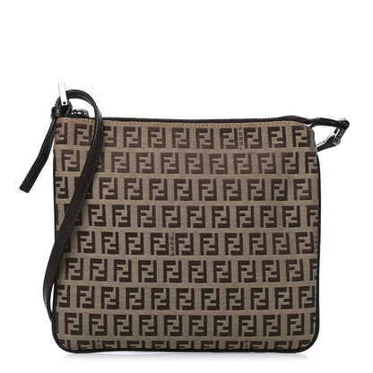 Fendi Zucchino Crossbody Dark Brown 1 of 5