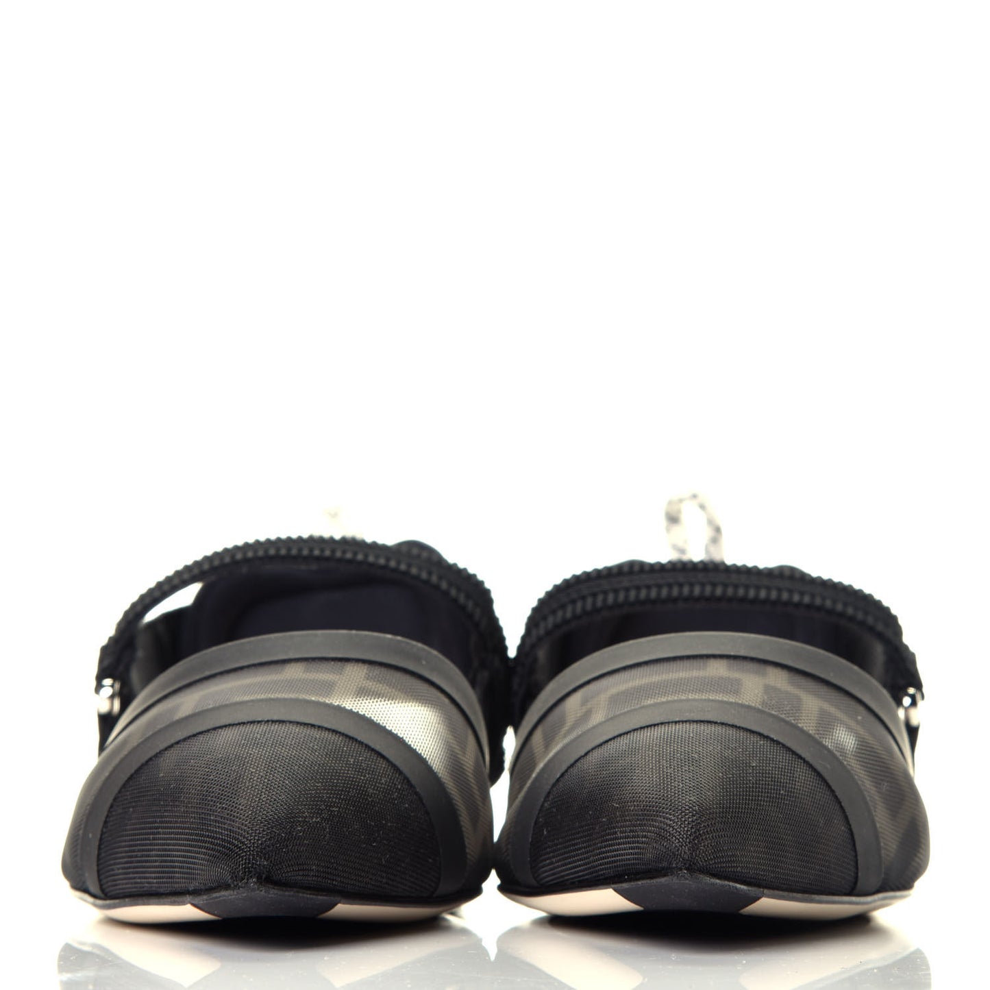 Technical Mesh FF Colibri Slingback Ballerina Flats 38.5 Black