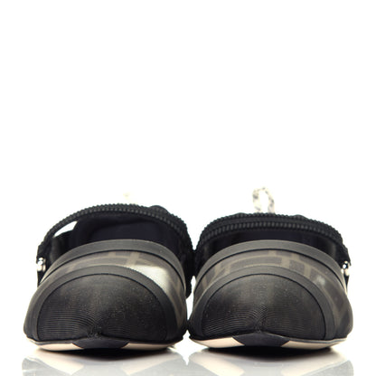 Fendi Technical Mesh FF Colibri Slingback Ballerina Flats 38.5 Black 2 of 7