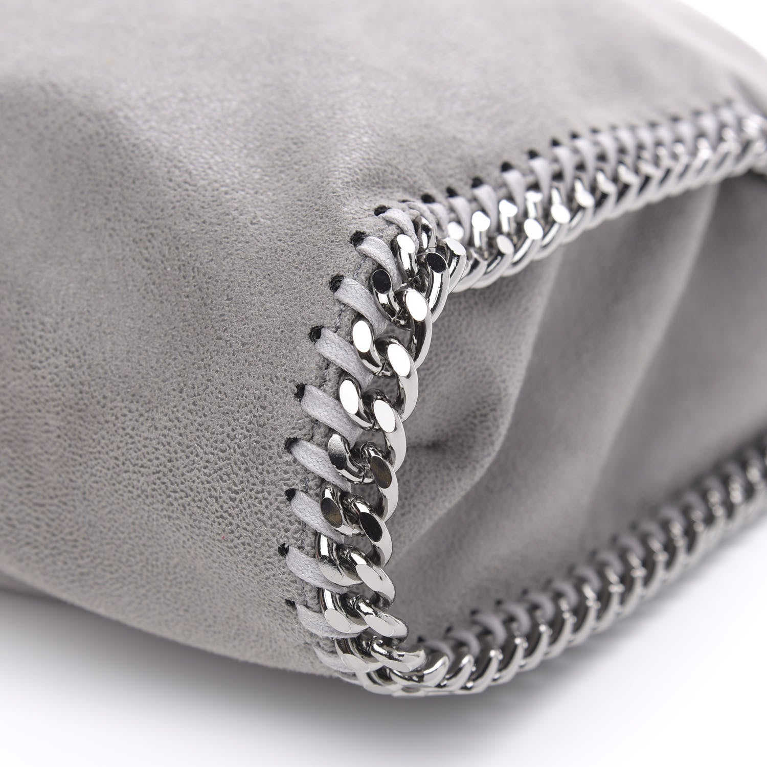 Stella McCartney Shaggy Deer Falabella Fold Over Tote Grey 9 of 9