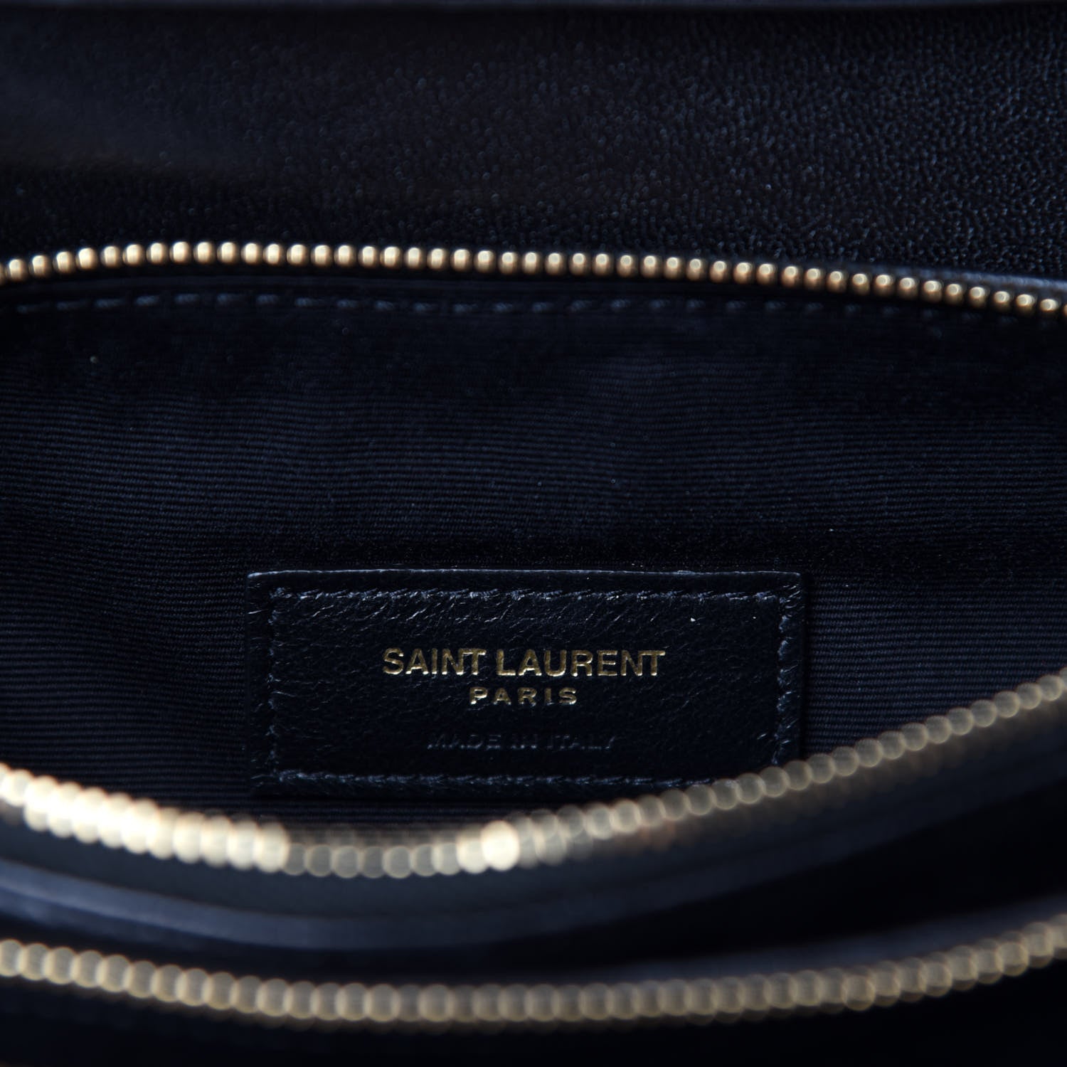 Saint Laurent Lambskin Diamond Quilted Monogram Angie Chain Bag Black 8 of 11