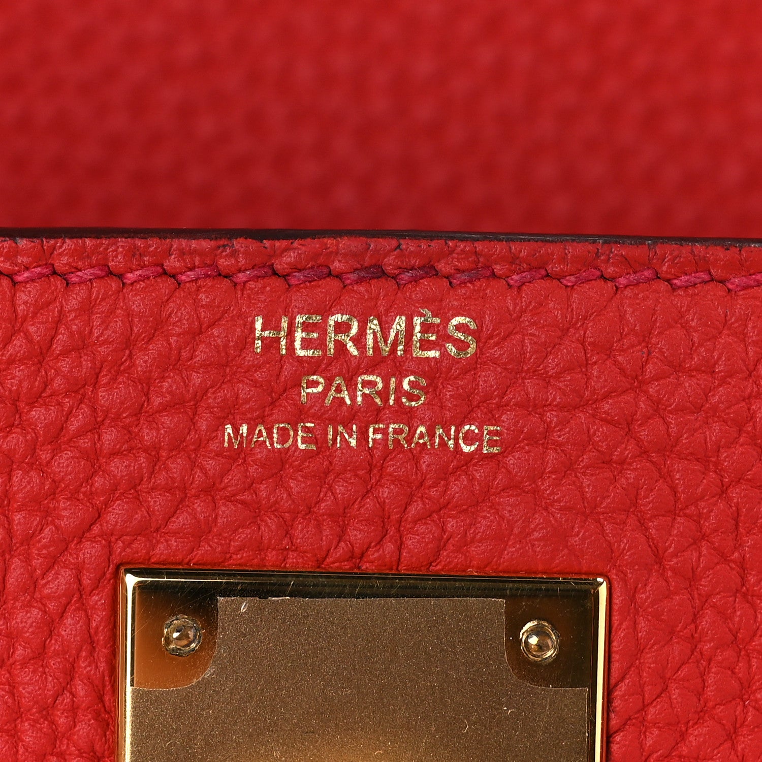 Hermes Taurillon Clemence Kelly Retourne 28 Geranium 6 of 11