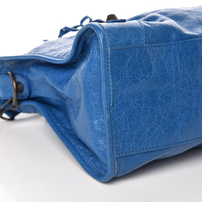 Balenciaga Agneau Giant 12 Gunmetal Hardware City Bleu Rivage 9 of 10