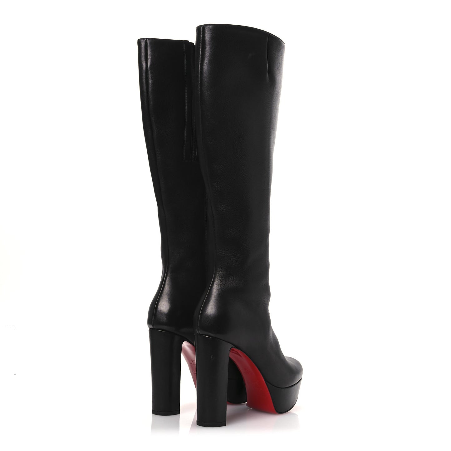 Calfskin Bibi Botta 120 Knee High Boots 36 Black