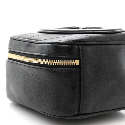 Gucci Sakai Be Green Calfskin Diagonal Stitched Blondie Top Handle Bag Black 9 of 11