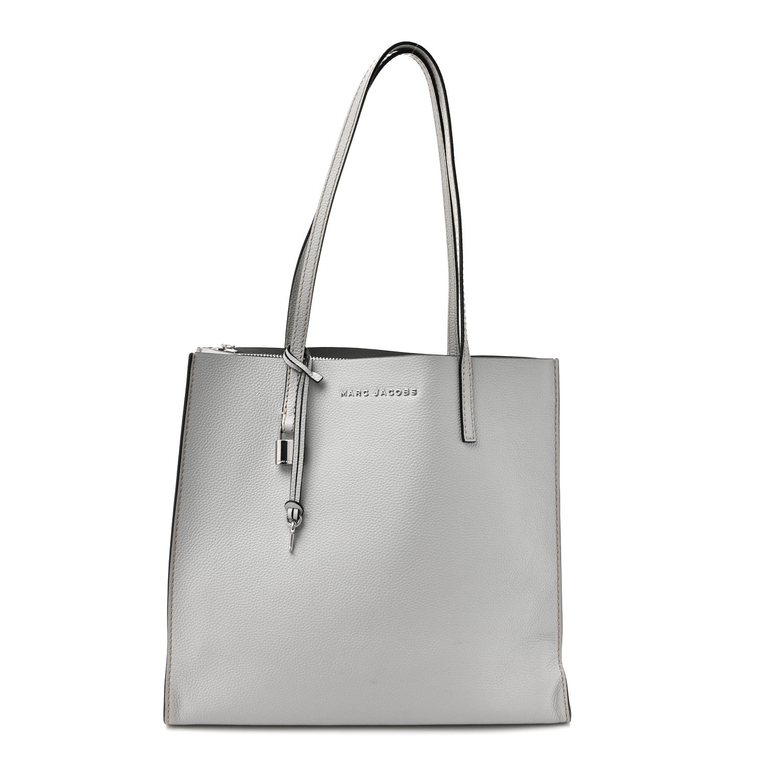 Marc Jacobs Grained Calfskin Grind Shopper Tote Grey 1 of 13