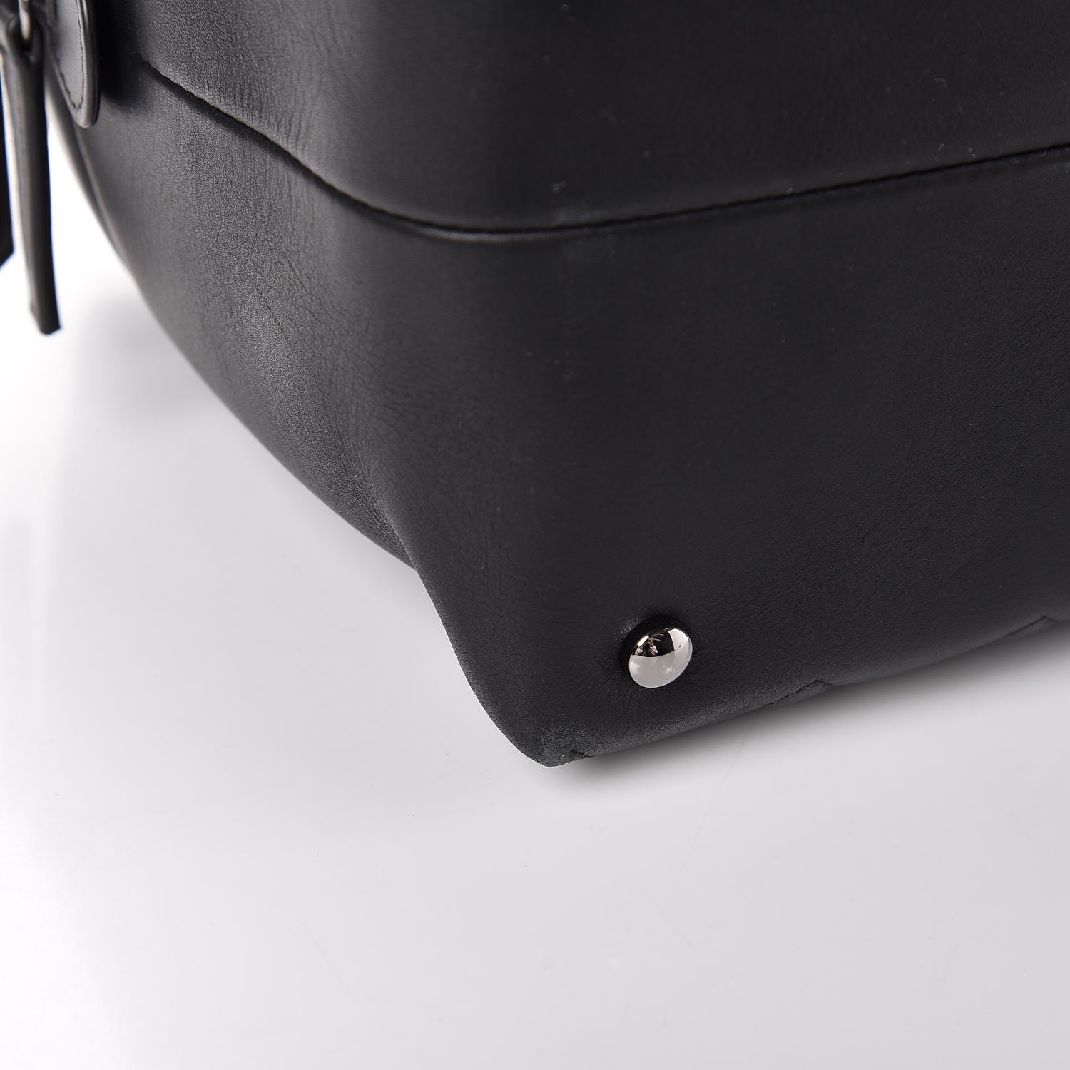 Chanel Calfskin Quilted Feather Weight Bowling Bag Black 11 of 13