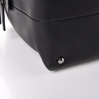 Chanel Calfskin Quilted Feather Weight Bowling Bag Black 11 of 13