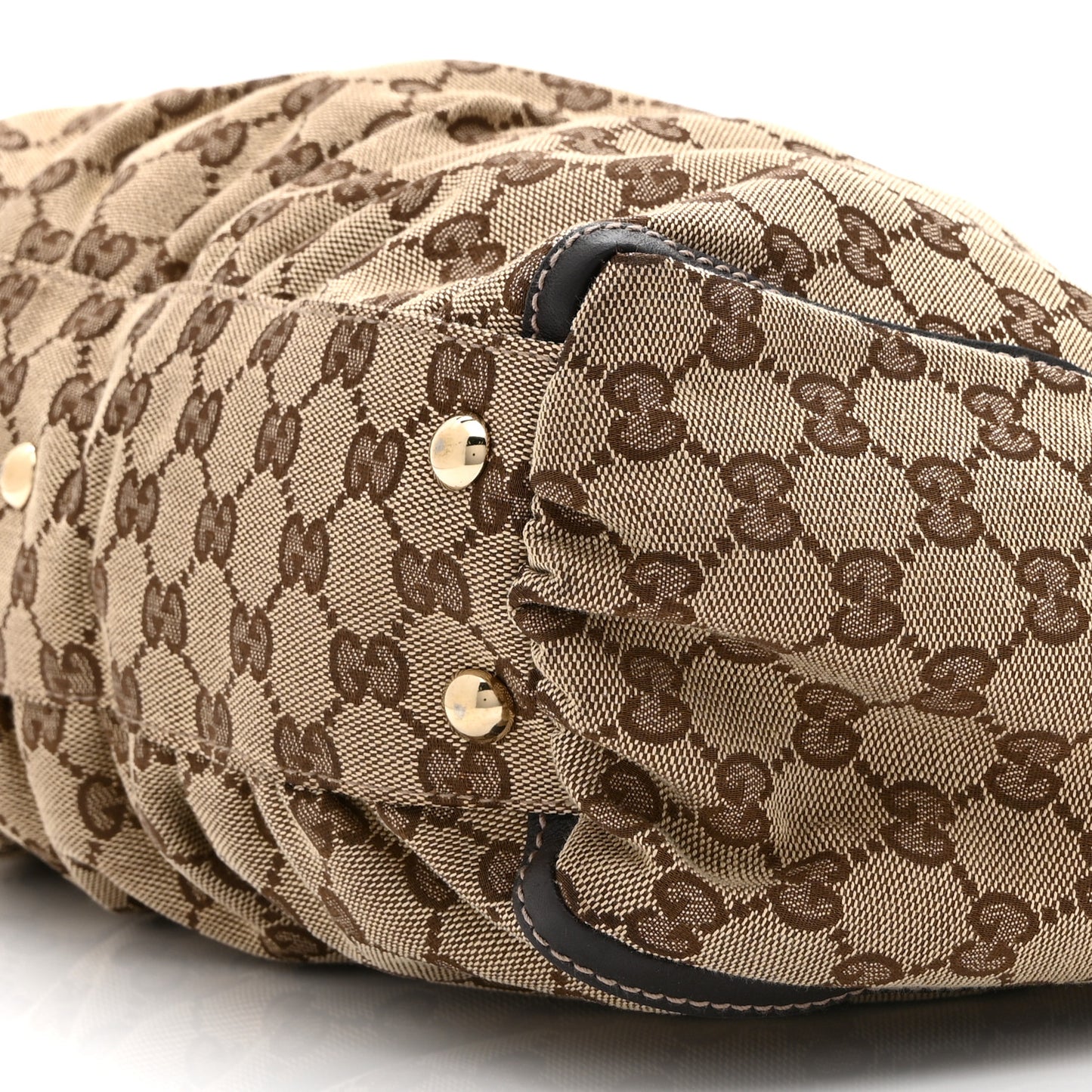Monogram D Gold Tote Dark Brown