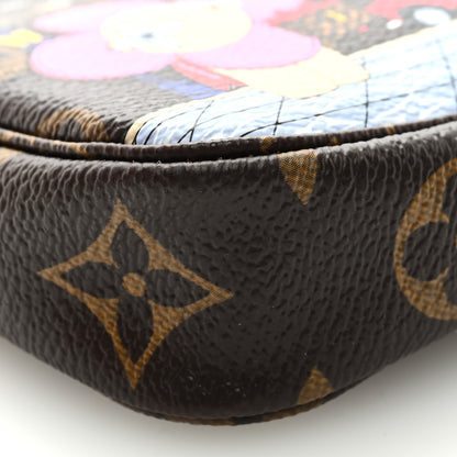Louis Vuitton Monogram 2021 Christmas Animation London Mini Pochette Accessories Red 7 of 8