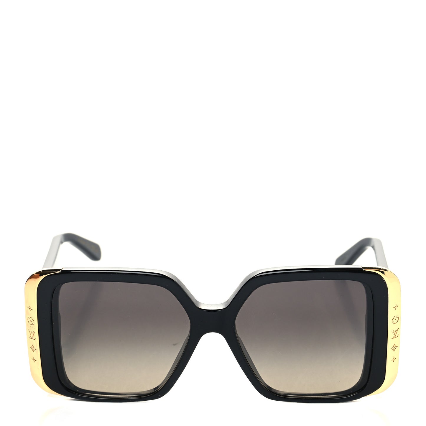 Acetate LV Moon Square Sunglasses Z1664W Black