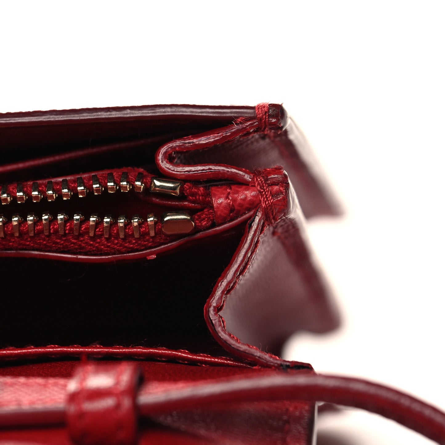 Saffiano Fiocco Bow Flap Wallet Fuoco