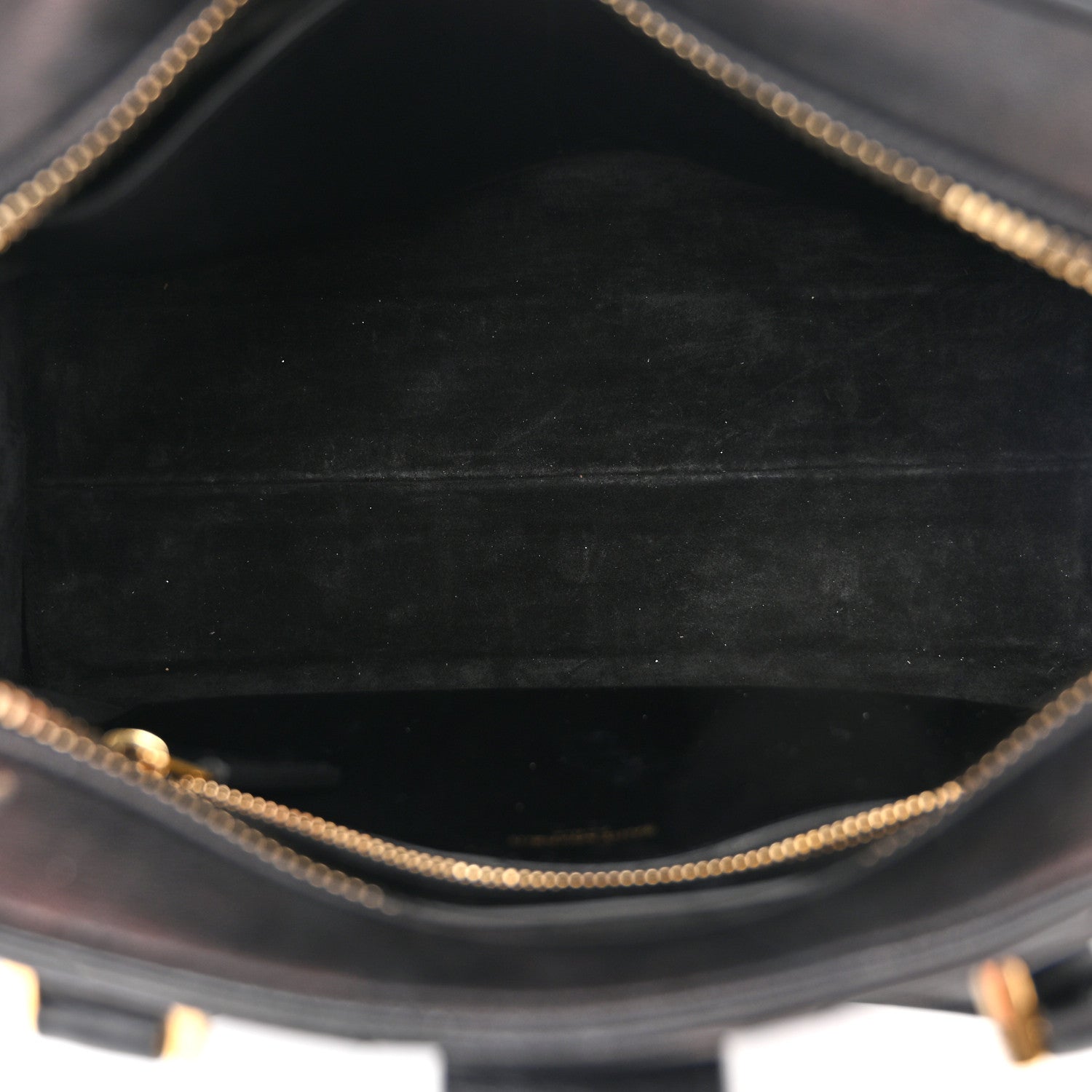 Saint Laurent Calfskin Matelasse Chevron Small Monogram Cabas Black 5 of 12