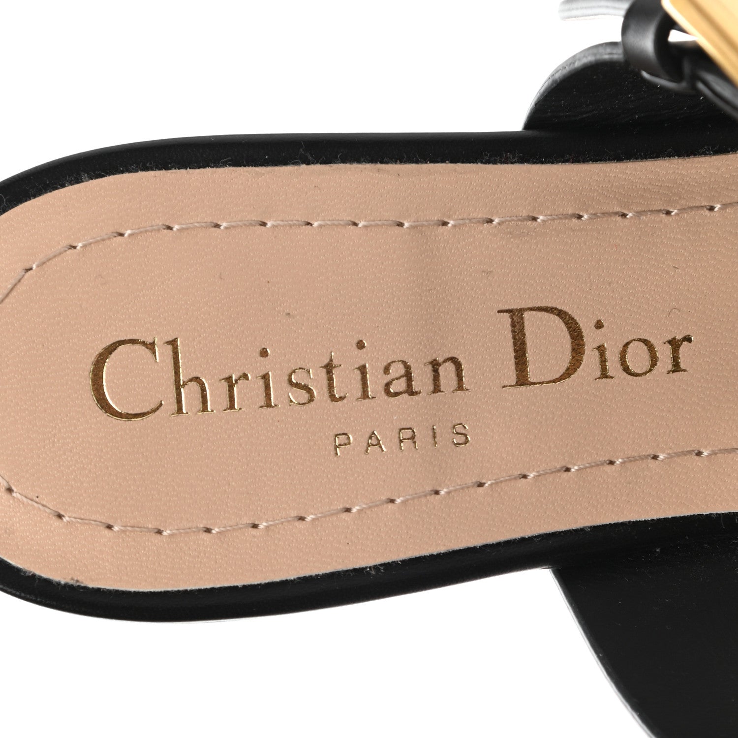 Christian Dior Technical Fabric D-Dior Ballerina Flat Mule 35 Black 7 of 8