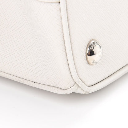 Prada Saffiano Lux Small Galleria Double Zip Tote White 12 of 15