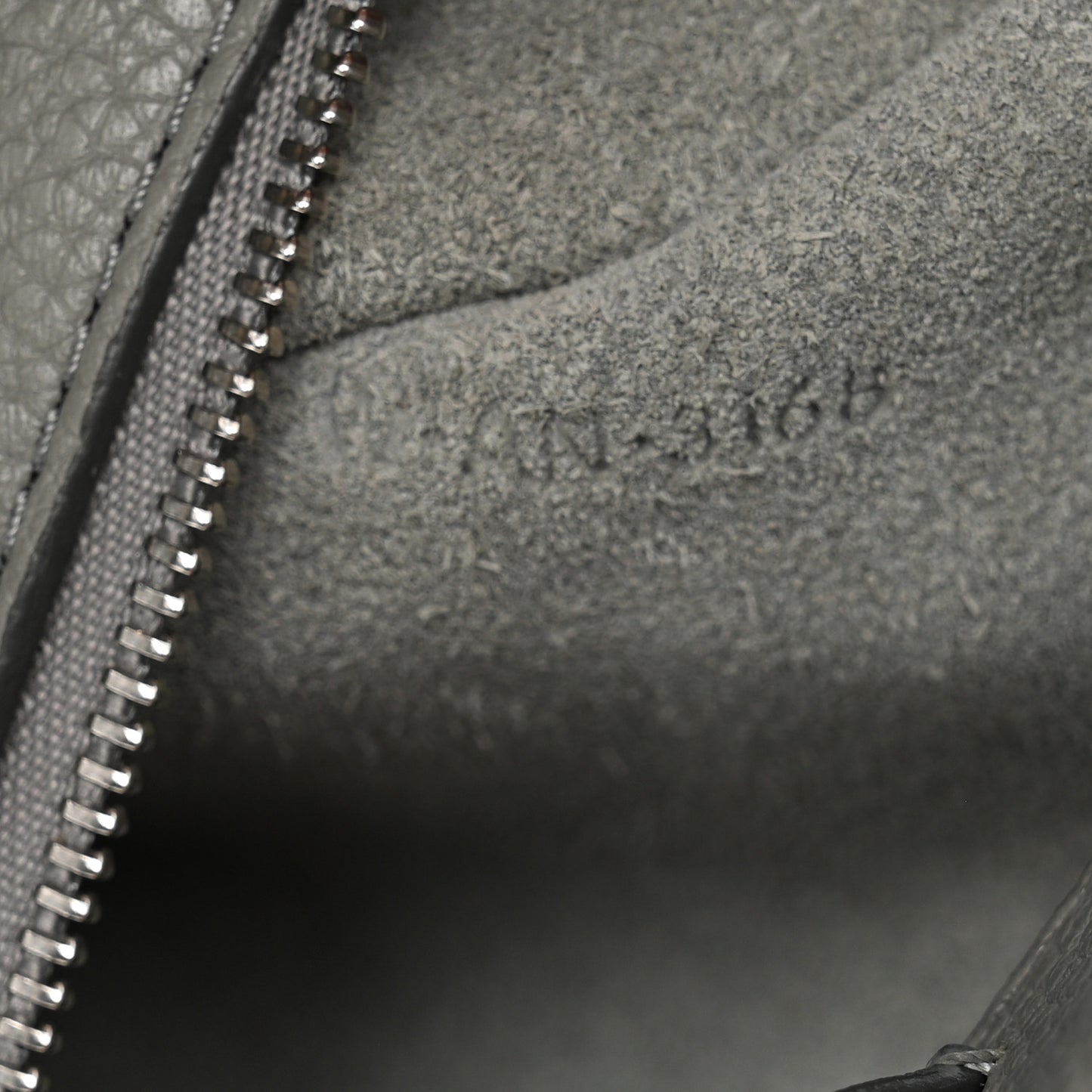 Supple Calfskin Long Strap Small Big Bag Grey