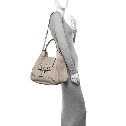 Gucci Guccissima Signature Medium Emily Hobo Mystic White 2 of 16
